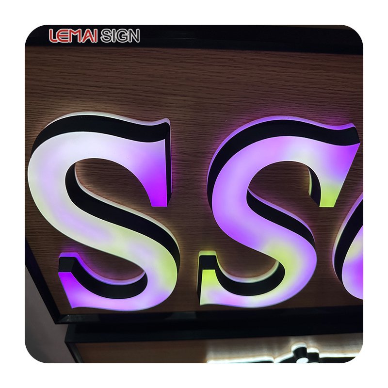 2024 Plastic RGB Color Neon Letters Led Indoor Outdoor Sign Led Letters