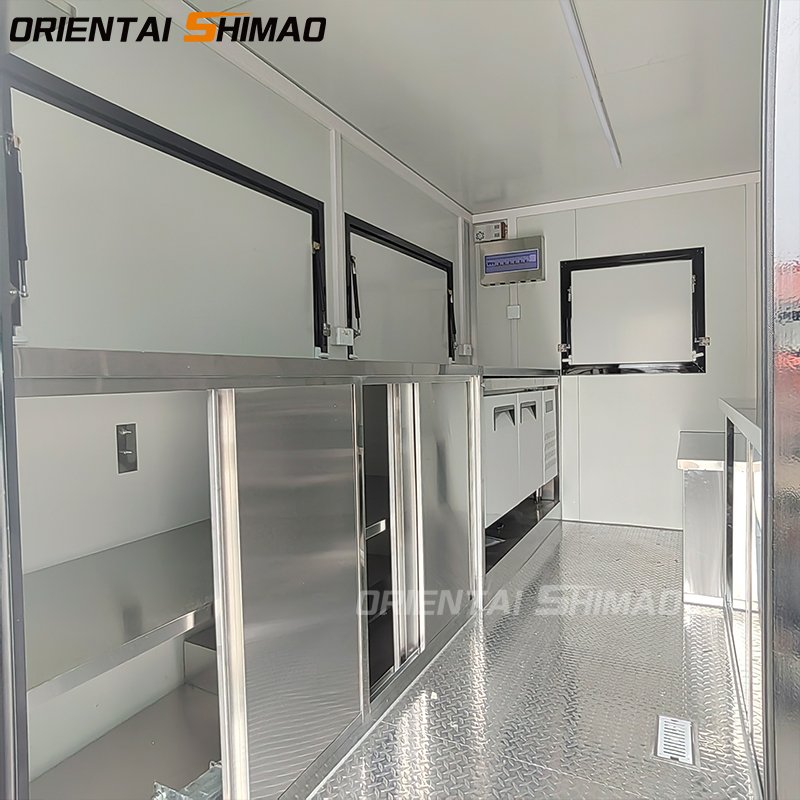 Custom Food Trailer Food Concession Trailers Bbq Usa Mobile Food Truck with Full Kitchen for Sale Usa