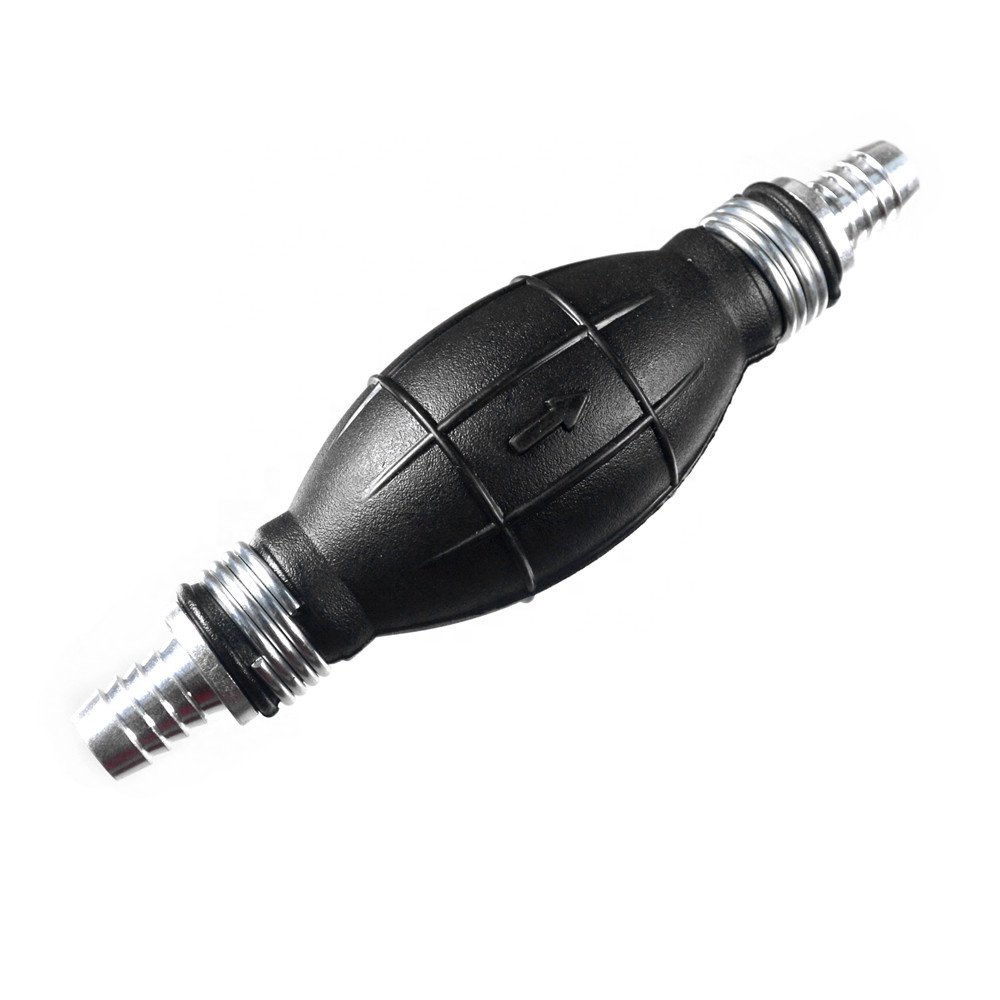 Hand Fuel Pump Line Rubber Aluminum Hand Primer Bulb Diesel Oil Transfer Petrol ID 6mm/8mm/10mm/12mm