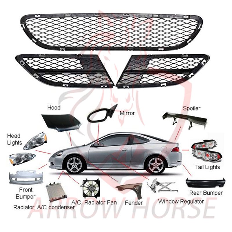 TAH Brand Auto Body Kit Car Grills Bumper Mesh Grille for SAIC MAXUS G10 G20 G50 G90 RG10 Panel Van