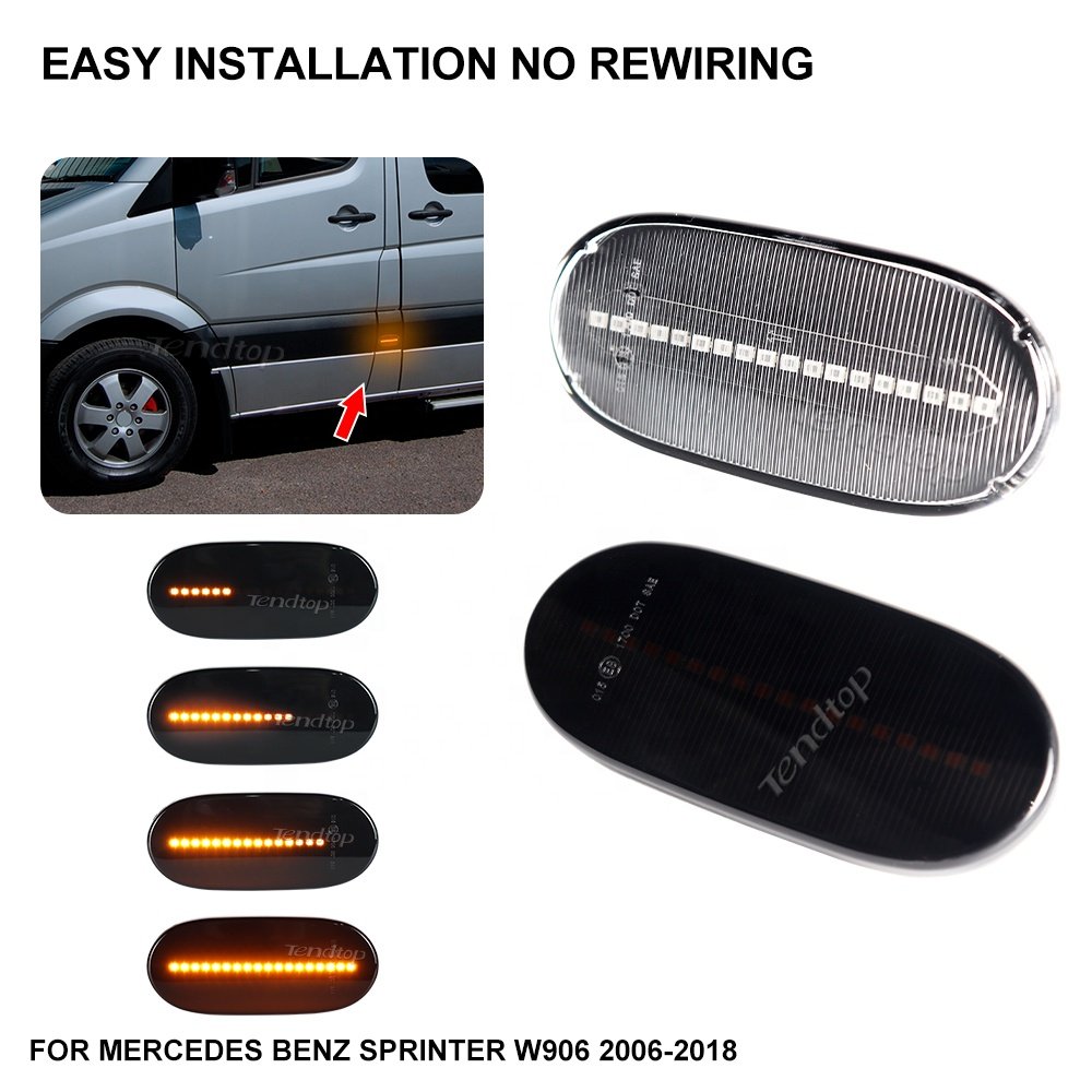 Led Dynamic Side Marker Signals Lights for Mercedes Benz Sprinter W906 Volkswagen Crafter Minibus Blinker Indicator Lamps