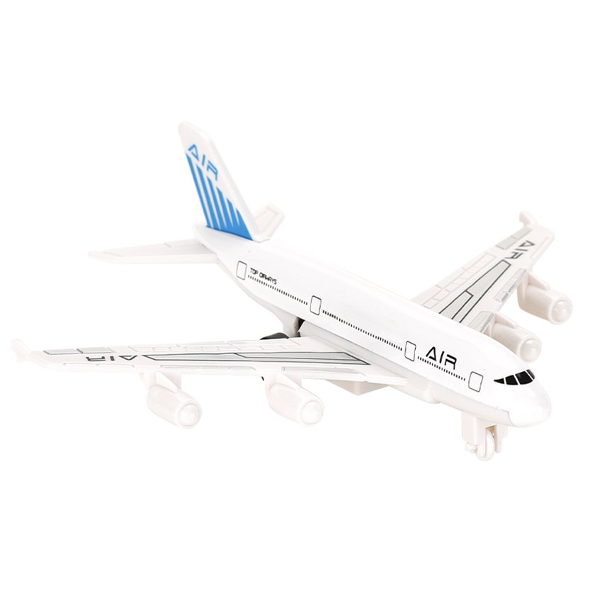 Pull Back Airport Toy Set Die Cast Airplane with Metal Bus and Accessories