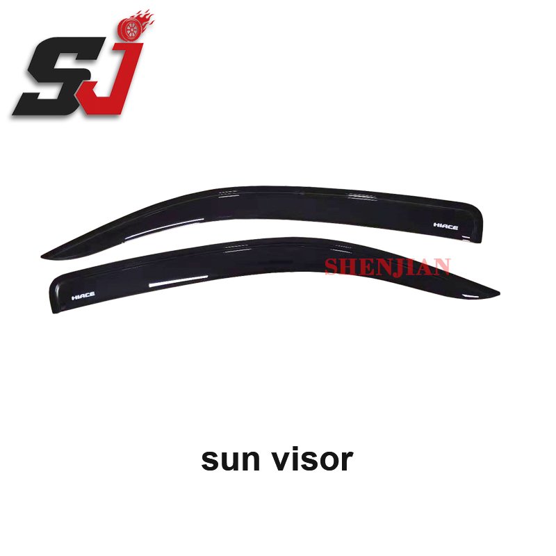2.0MM Injection Black Thickness Window Door Rain Sun Visor for 2019 HIACE commuter BUS Accessories