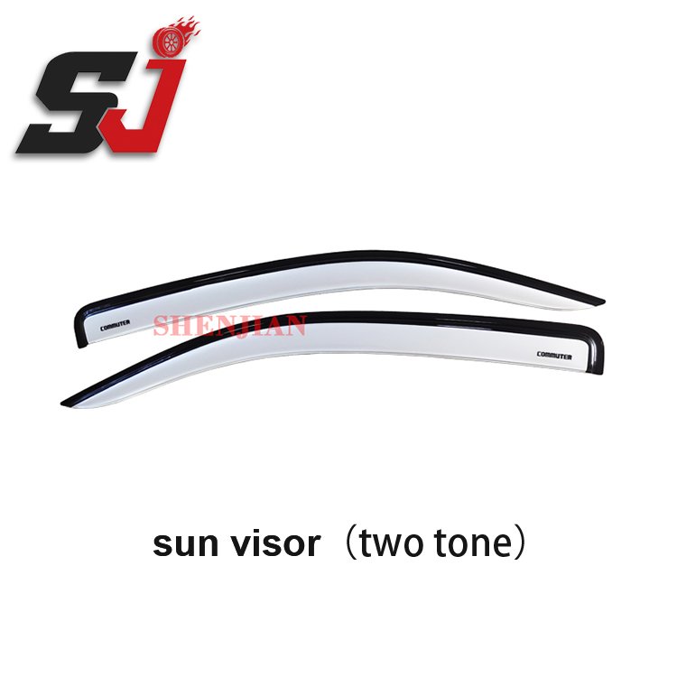 2.0MM Injection Black Thickness Window Door Rain Sun Visor for 2019 HIACE commuter BUS Accessories