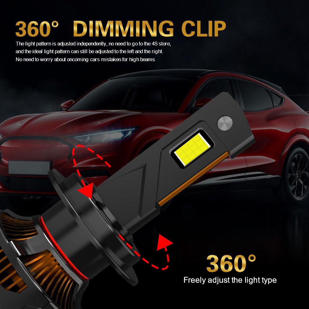 New Arrive U6 Auto Lighting System H11 Car LED Headlight 240W 24000lm Headlamp Super Bright H7 LED Head Light Bulb