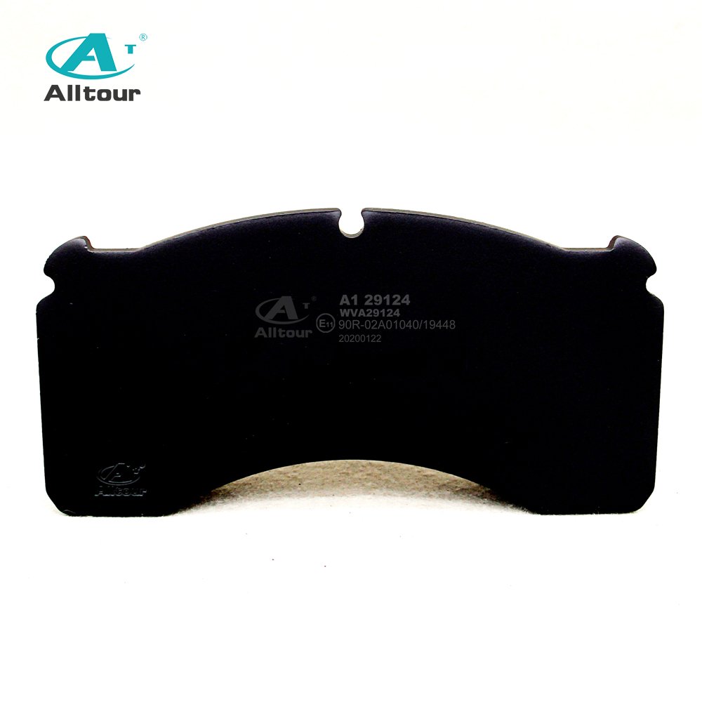 Disc Brake Pads WVA29124 with ECE R90 From China Alltour Brake Pads OEM Manufacturer Used for MERITOR Trailer Axle Brake Pads