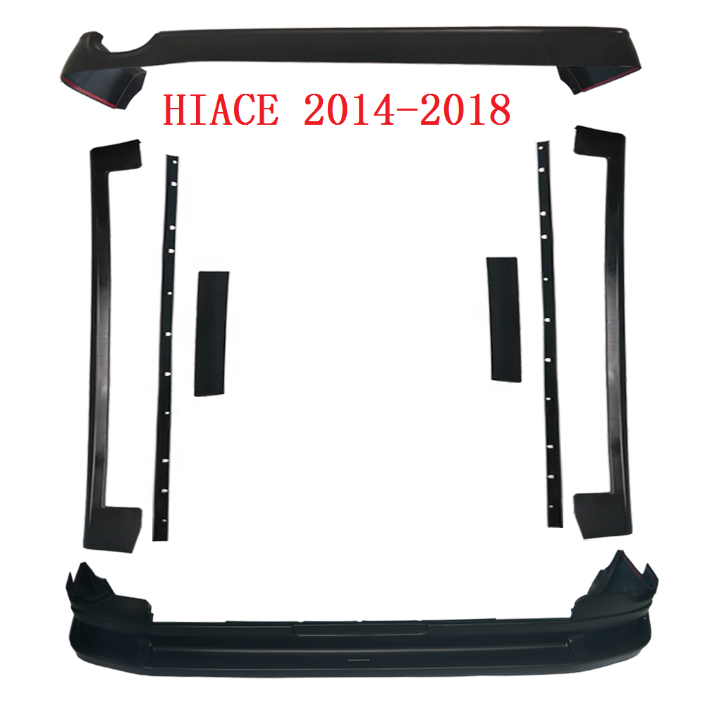 KDH Car Parts Hiace 200 Bumper Japanese Car Body Kits Hiace Van Car Surrounded for Wide Body Narrow Body 2014-2018