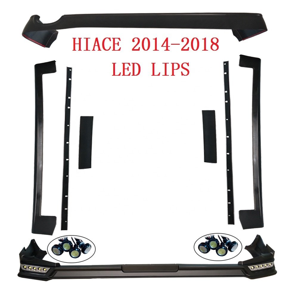 KDH Car Parts Hiace 200 Bumper Japanese Car Body Kits Hiace Van Car Surrounded for Wide Body Narrow Body 2014-2018