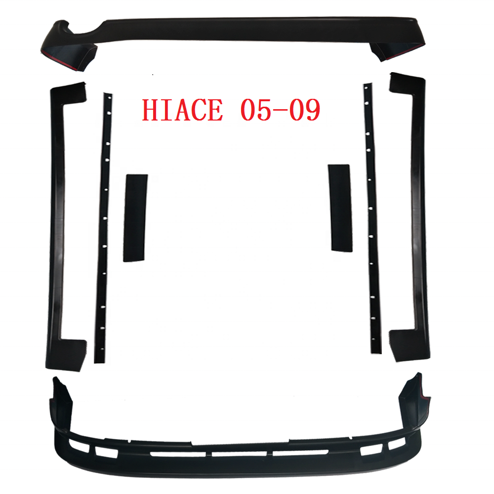 KDH Car Parts Hiace 200 Bumper Japanese Car Body Kits Hiace Van Car Surrounded for Wide Body Narrow Body 2014-2018
