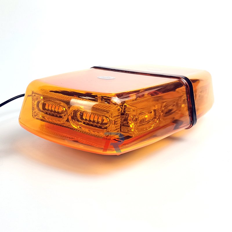 LED Mini Small Short Warning Strobe Beacon Light Bar With Red + Green Amber Clear Housing Optional DC 10- 30V 17 Flashing Modes
