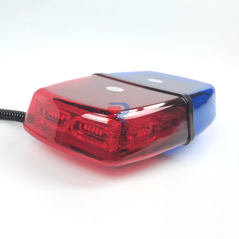 LED Mini Small Short Warning Strobe Beacon Light Bar With Red + Green Amber Clear Housing Optional DC 10- 30V 17 Flashing Modes