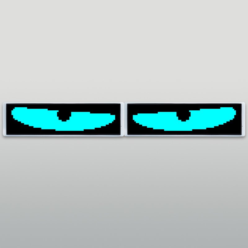 Programmable LED Flexible Display for Vehicles - Real-time Voice Input Demon Eyes Beat-Driven Lighting App Control Pixel Art
