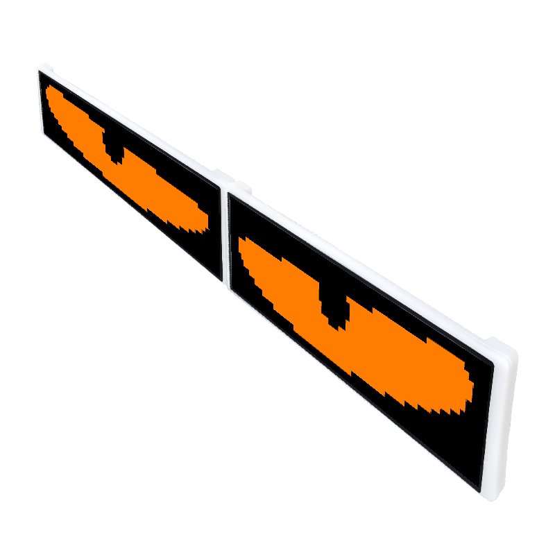 Programmable LED Flexible Display for Vehicles - Real-time Voice Input Demon Eyes Beat-Driven Lighting App Control Pixel Art