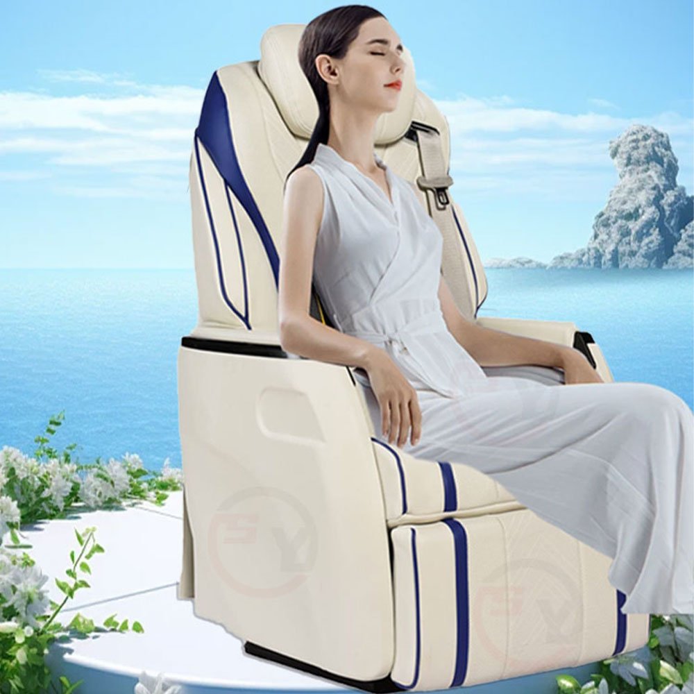 2024 Car Accessories Captain Pilot Seat for Van Electric Reclining Luxury Auto Swivel Car Seats for Hiace Alphard Bus Chair