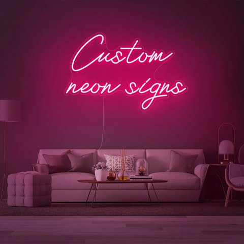 Rebow Dropshipping Decoracion Lettering Light Logo Neon Sign Custom Wedding Neon Sign for Bedroom Birthday Party Home