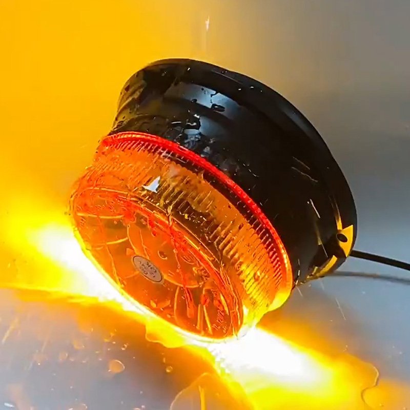 LED Beacon Strobe Light Emergency Rotating Light with Magnetic Base for Construction Trucks and other auto lighting systems