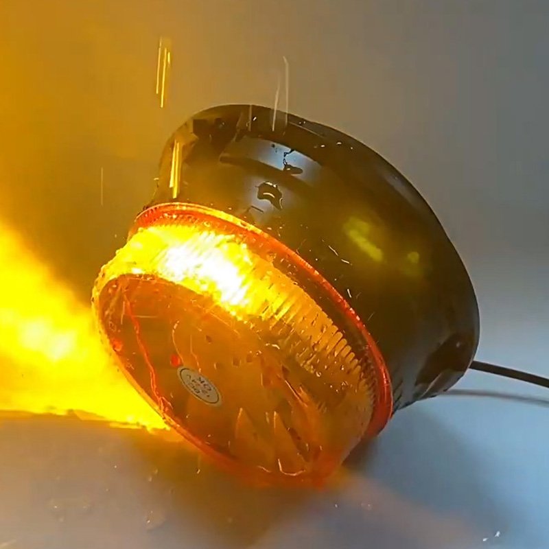LED Beacon Strobe Light Emergency Rotating Light with Magnetic Base for Construction Trucks and other auto lighting systems