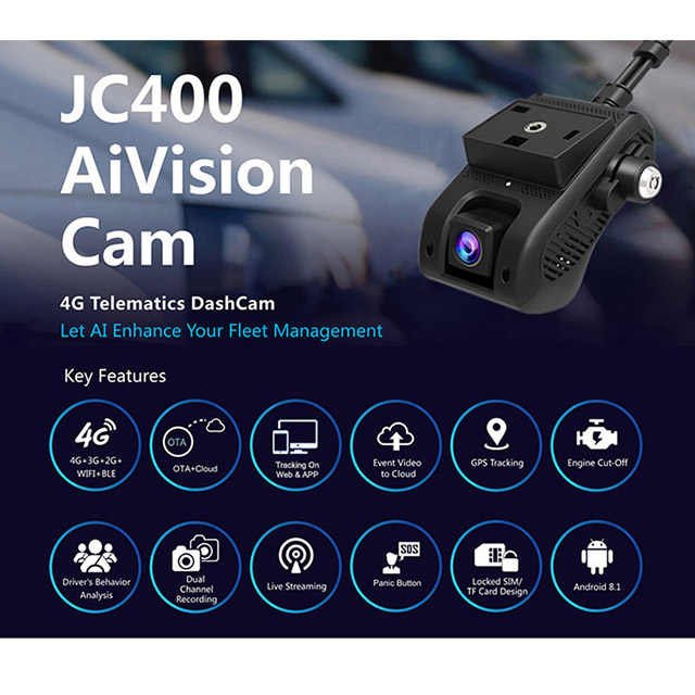 AI-Driven 4K 3-Camera Dashcam with Night Vision: GPS Tracking, WiFi for Comprehensive Car Security
