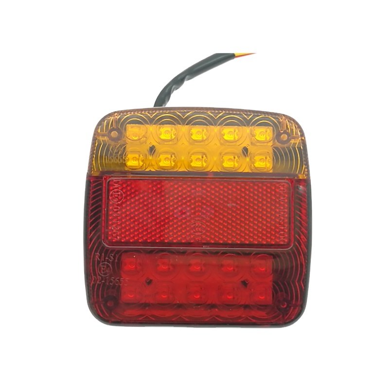 High Quality 24 Volt Truck Taillights Rear Combination Lamp Trailer Stop Turn Tail License Plate Lights DOT SAE