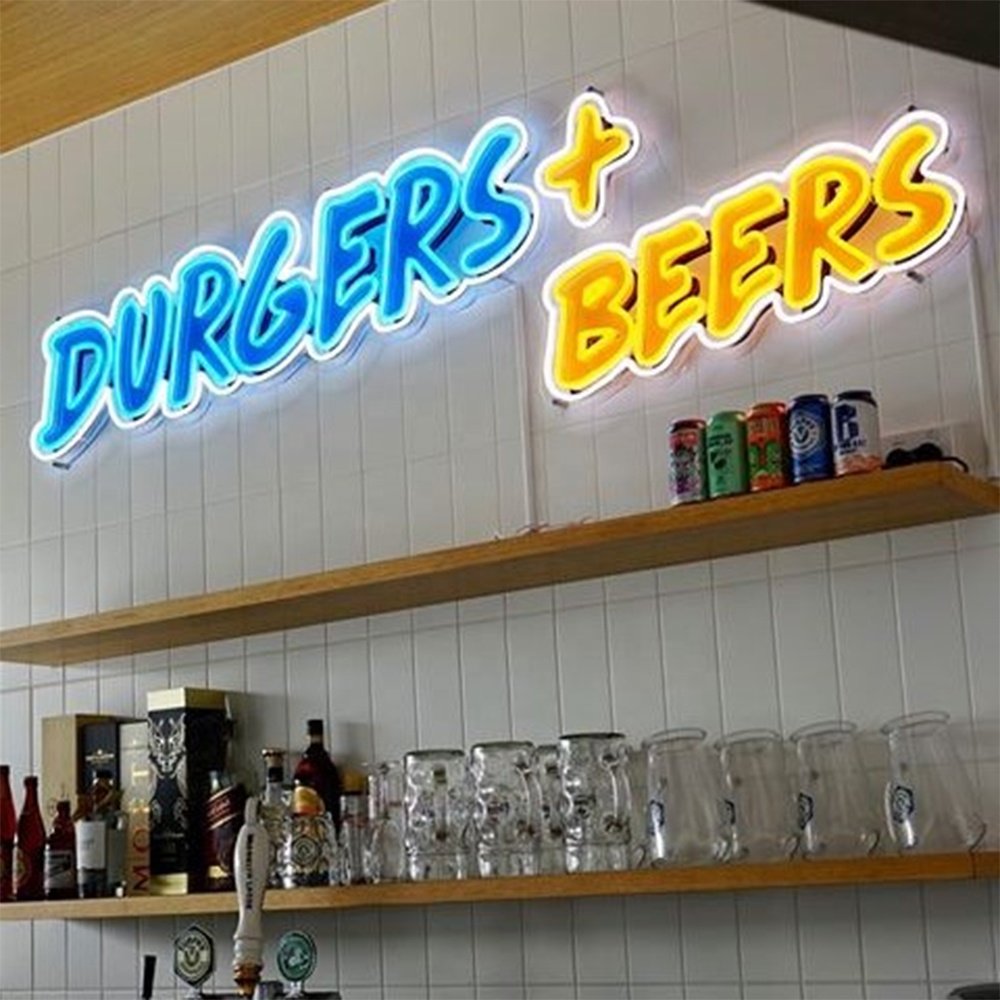 Custom Store Business logo Design Led Light up Sign UV Printed Signboard Business Design Led Neon Sign Light for Wall Decor