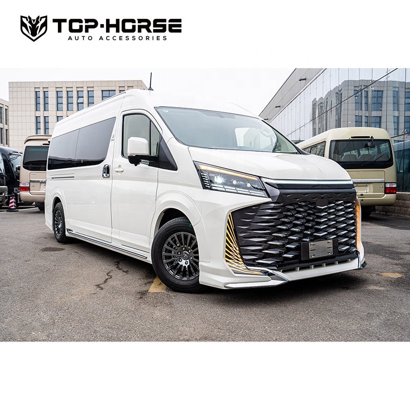 2023+ Hiace Exterior Body Kit Facelift Bumper Refit Parts MPV Van