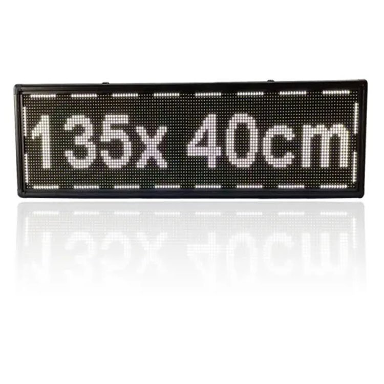 White Destination Billboard Outdoor Waterproof High Brightness Full Color Message Station Sign LED Scrolling Bus Screen