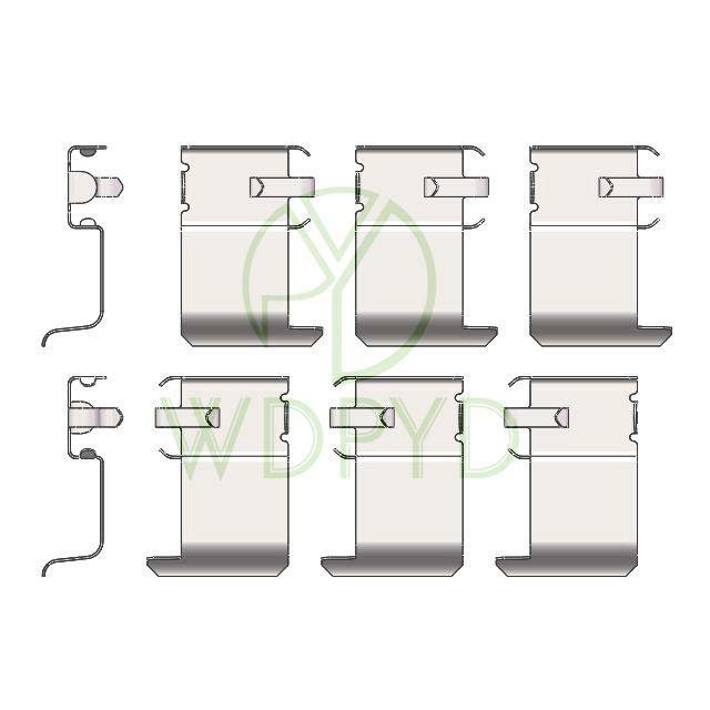 MB011620 BRAKE PAD ACCESSORY KIT BRAKE CALIPER REPAIR KIT for MITSUBISHI LANCER for DAIHATSU TERIOS 109-1162 1987474232