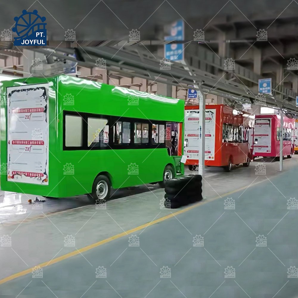 High Quality Tourist Shuttle Bus Double Decker 18 Seats 72V Sightseeing Car