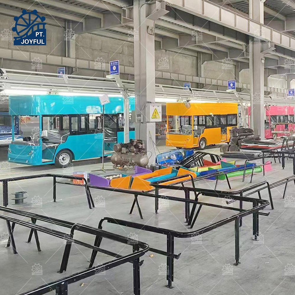 High Quality Tourist Shuttle Bus Double Decker 18 Seats 72V Sightseeing Car