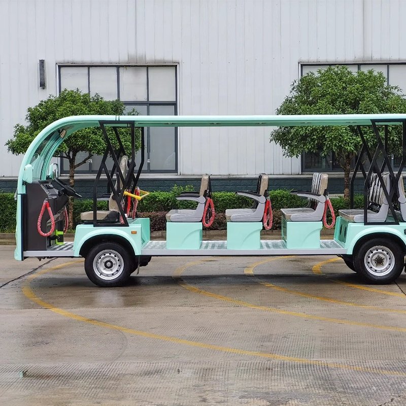 Electric Mini Car 72V Electric 4 Wheel Drive Electric Vintage 17 Seat Electric Mini Car Sightseeing Bus Car