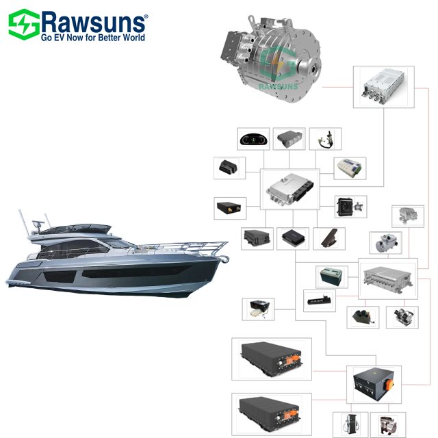 80Kw 150Kw Electric Engine Ac Motor 1700Nm Marine Motor Ev Car Conversion Kit for Truck/Bus/Boat