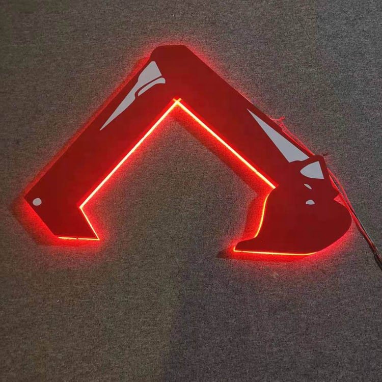 Waterproof Led Backlit Business Signs 3d Led Lighting Letters Backlit Metal logo Led Outdoor Signage
