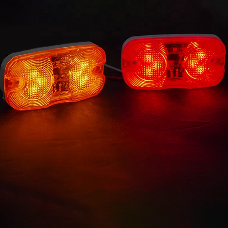 High Quality 12V SAE DOT Approval Truck Side Lights LED Side Marker Lights Outline Clearance Light for Trailer Bus
