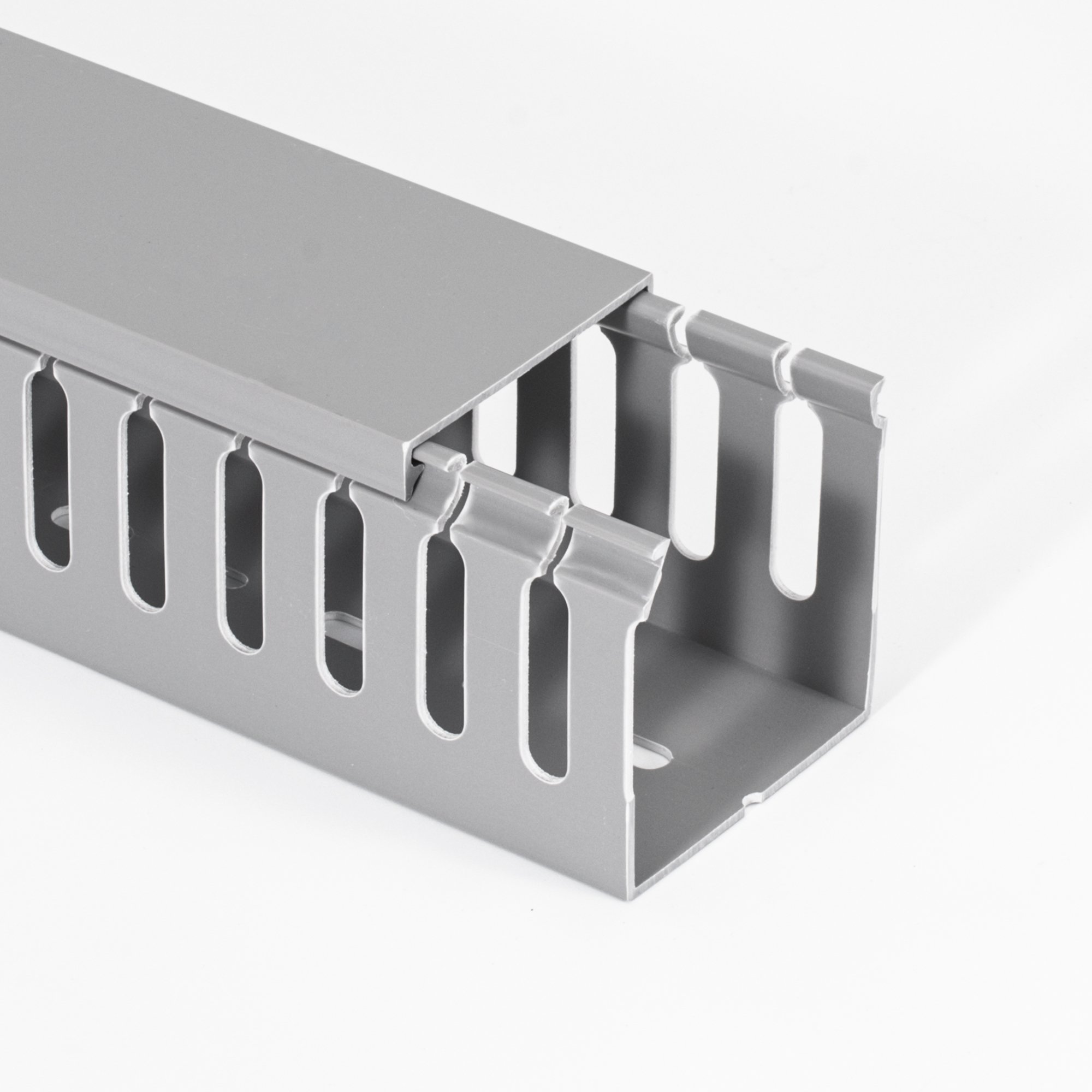 PVC Electrical Wire Sheathing Channel 100*100 PVC Plastic Wire Duct Cable Channel Cable Refurbishment Channel