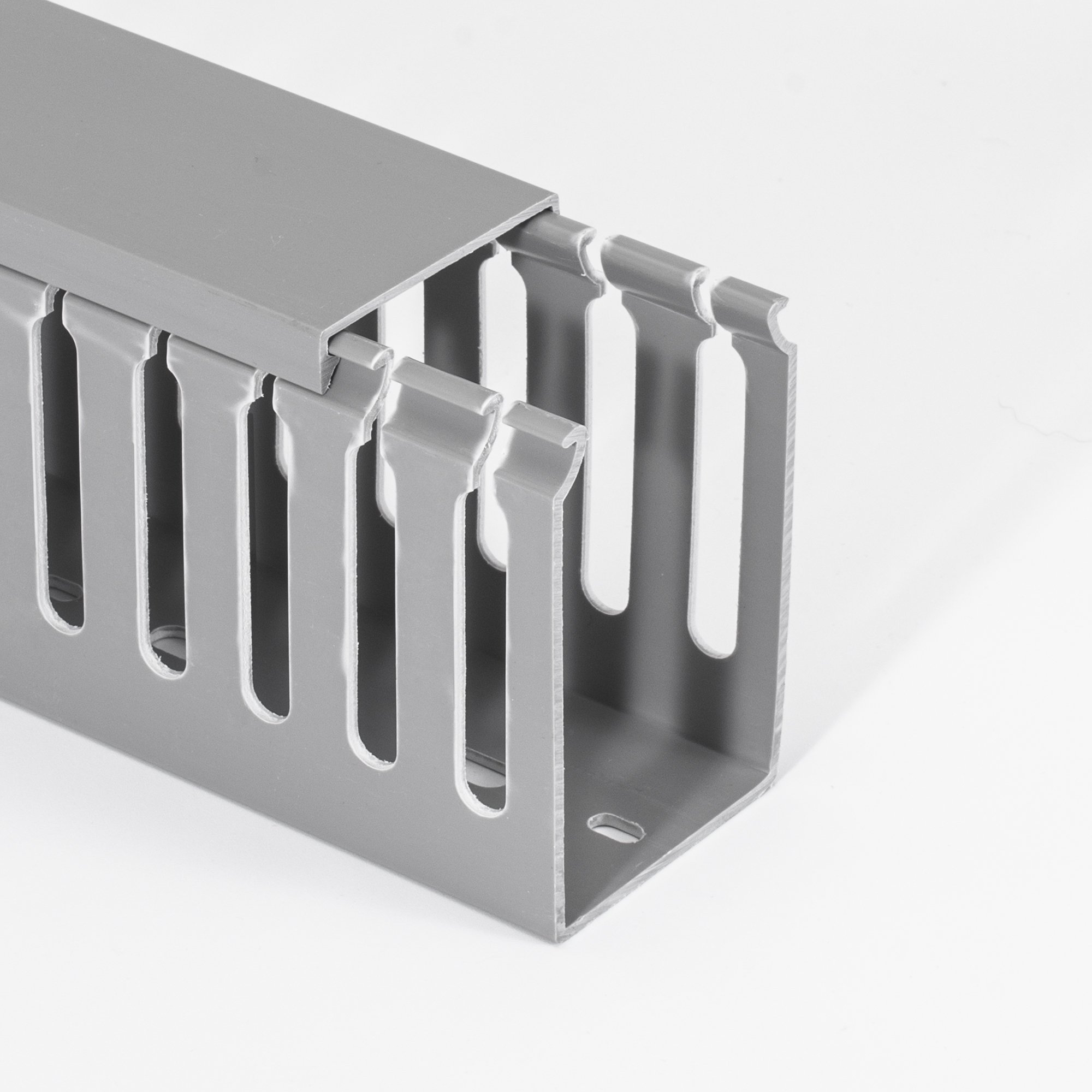 PVC Electrical Wire Sheathing Channel 100*100 PVC Plastic Wire Duct Cable Channel Cable Refurbishment Channel