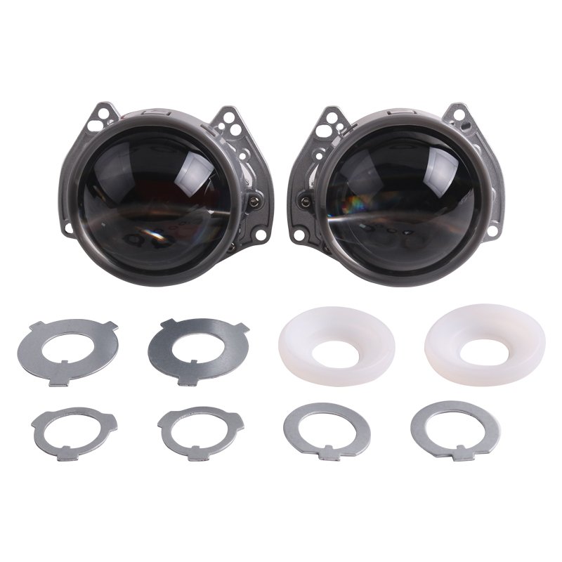 Newest H10 3-Inch 52W Bi-LED Headlights Aluminum Projector Lens 5500K Light Enhanced Visibility Truck Universe Fit Models