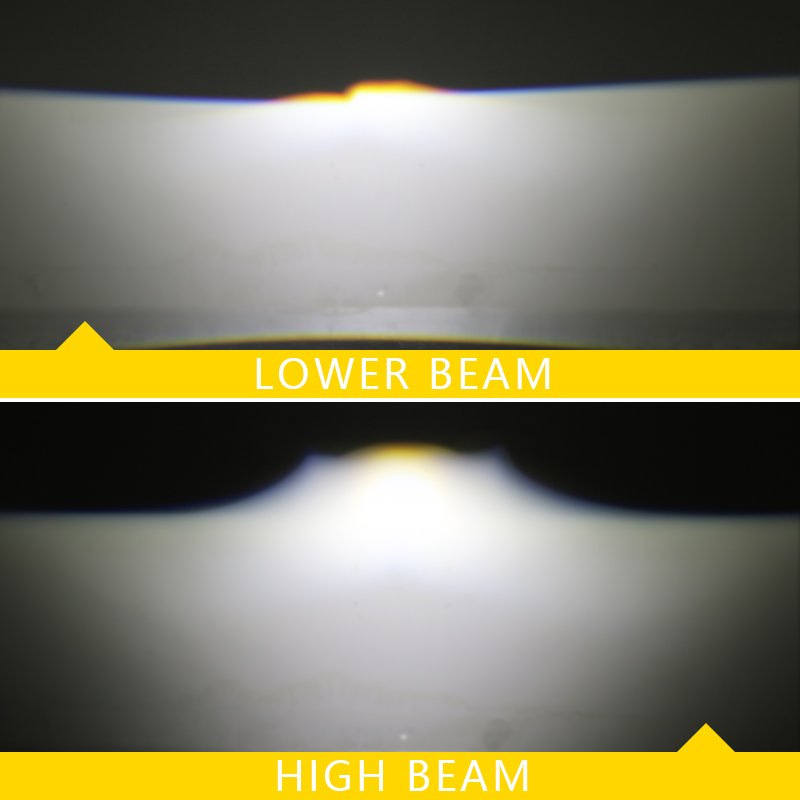 Newest H10 3-Inch 52W Bi-LED Headlights Aluminum Projector Lens 5500K Light Enhanced Visibility Truck Universe Fit Models
