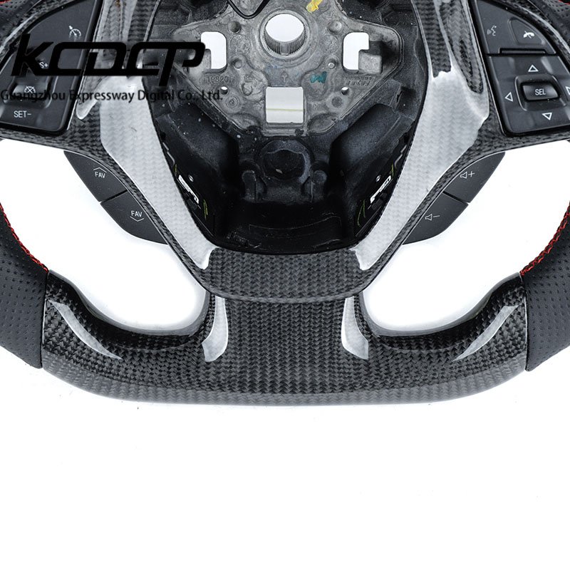 Custom Alcantara Carbon Fiber Steering Wheel for Chevrolet Corvette C6 C7 C8 Sport Steering Wheel