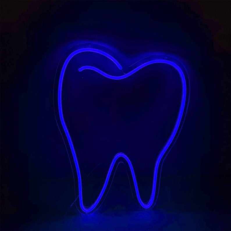Custom Led Neon Sign Light Store Business logo Teeth Doctor Office Indoor Decoration Dentist Neon Sign