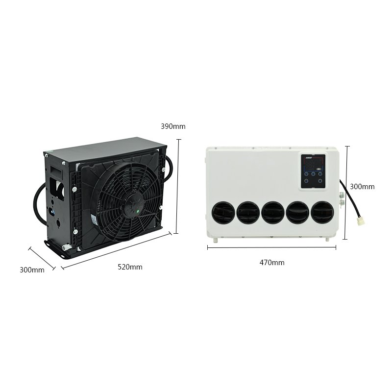 12v 24v Tractor Truck air Conditioner With 3 Speed Is Optional