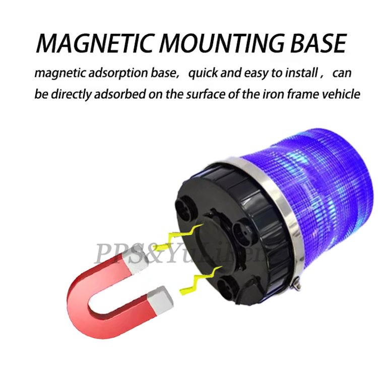 LED Car Truck Warning Flash Beacon Strobe Emergency Light School Bus Lamp Magnetic Base