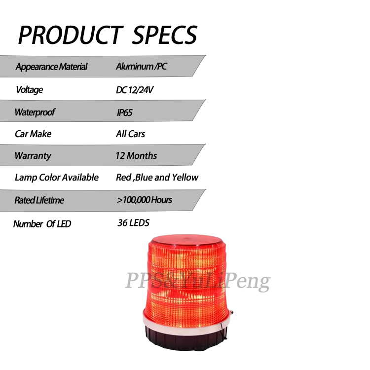 LED Car Truck Warning Flash Beacon Strobe Emergency Light School Bus Lamp Magnetic Base