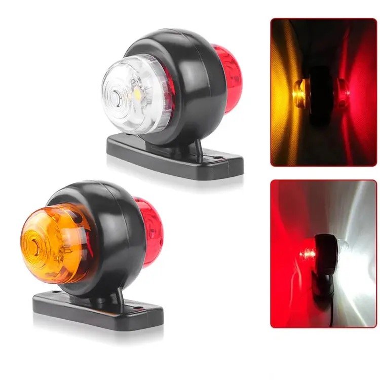 12-30V LED Side Marker Lights Trailer Lights Auto Truck Lorry Camion Lamps Red Led 24V Truck Accessories IP67