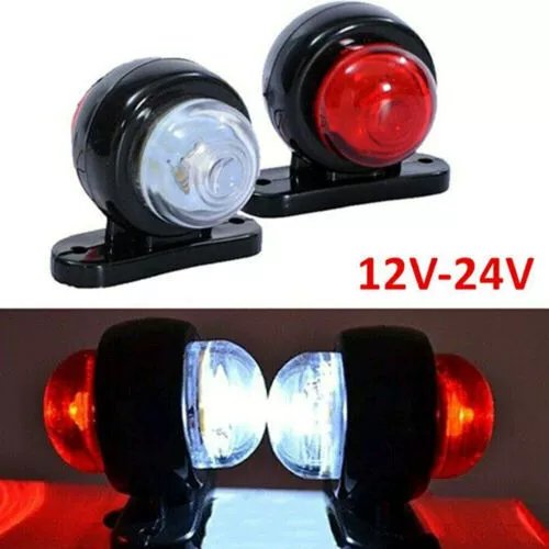 12-30V LED Side Marker Lights Trailer Lights Auto Truck Lorry Camion Lamps Red Led 24V Truck Accessories IP67