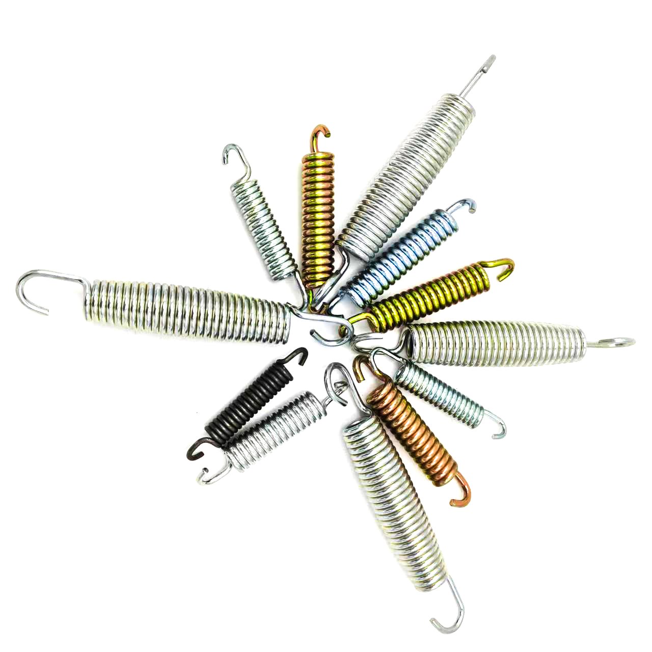 Huifeng Manufacturer Custom Carbon Steel Big Wire Diameter Galvanized Double Hook Trampoline Spring