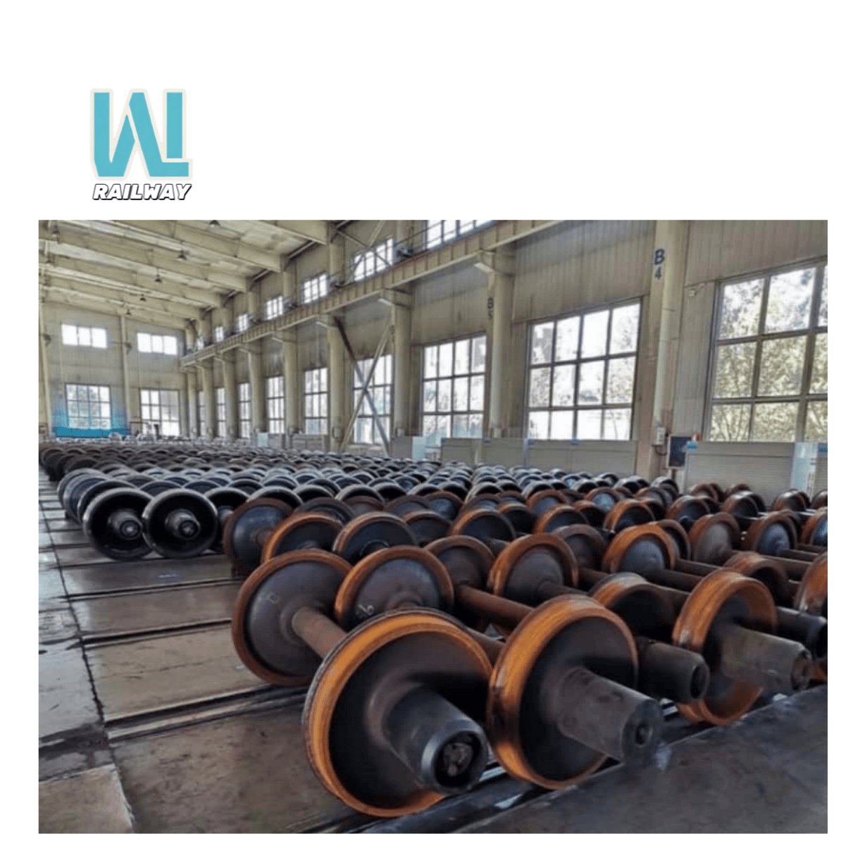 DF4D Durable Lime Hopper Car Wheelset Railway Equipment with Wear-Resistant Wheels Train