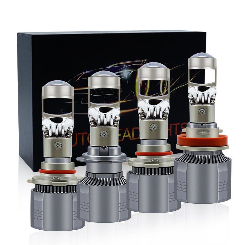 A80 Led Headlight Mini Lens Projector H4 H11 H7 9005 9006 Led Headlights for Car 6000k Super Bright Spotlight Focos Led Faros