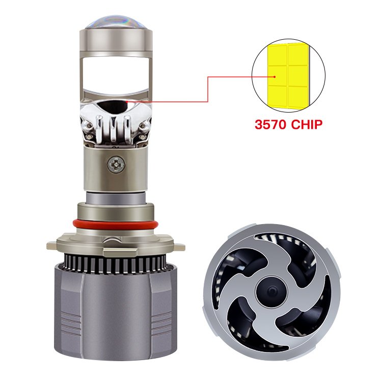 A80 Led Headlight Mini Lens Projector H4 H11 H7 9005 9006 Led Headlights for Car 6000k Super Bright Spotlight Focos Led Faros