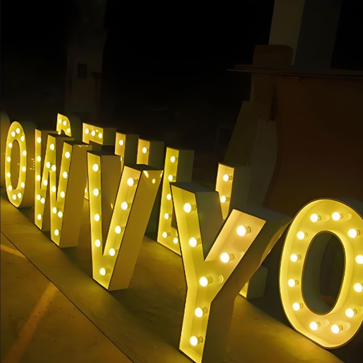 Custom RGB 2ft 4ft 5ft Led 3D Neon Marquee Letters Number Light Backdrop Wedding Decoration for Birthday Event Decoration