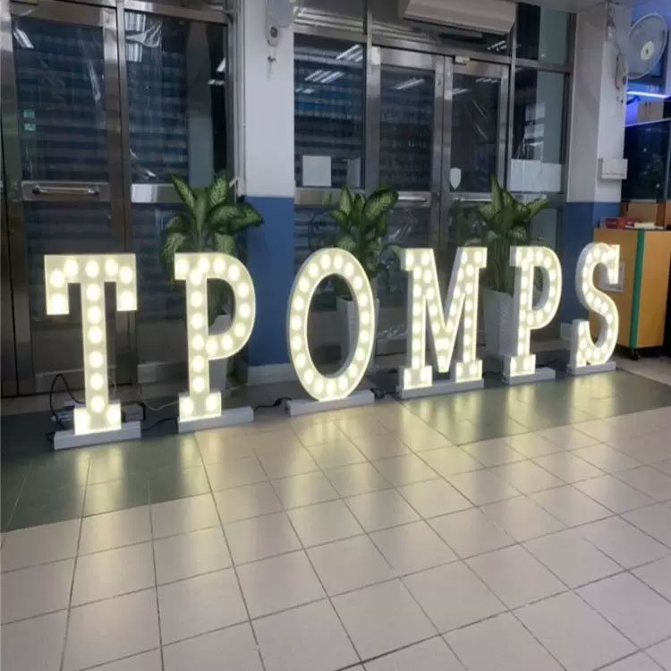 Custom RGB 2ft 4ft 5ft Led 3D Neon Marquee Letters Number Light Backdrop Wedding Decoration for Birthday Event Decoration